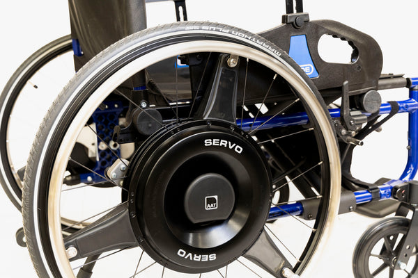 Servo-Pushrim Activated-The SERVO opens up the possibility for wheelchair users with limited strength to move around independently again and expand their personal radius of action.-Glide Products
