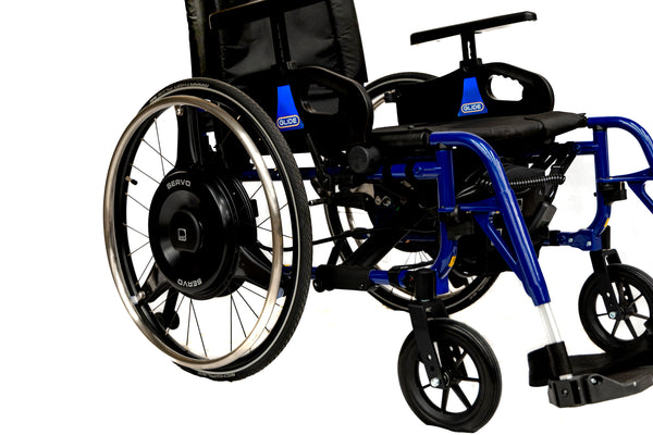 Servo-Pushrim Activated-The SERVO opens up the possibility for wheelchair users with limited strength to move around independently again and expand their personal radius of action.-Glide Products