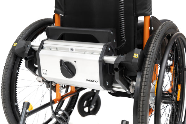 VMax2-Attendant-The pushing and braking aid V-MAX² makes it easier for you to negotiate inclines and thus extends your radius of action significantly.-Glide Products