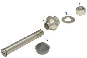 Axle G2 1/2" x 96mm STD Post July 2005 - 60007-/spare-Glide Products