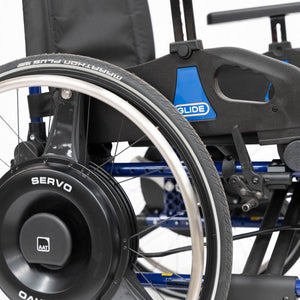 Servo-Pushrim Activated-The SERVO opens up the possibility for wheelchair users with limited strength to move around independently again and expand their personal radius of action.-Glide Products