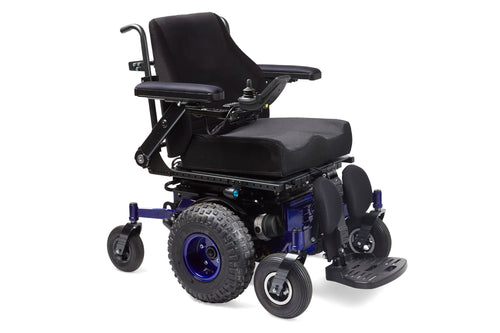 Centro XT-Powered Wheelchairs-CentroGlide XT is a special version of our leading power wheelchair, with features to give users the freedom to navigate grass playing fields, dirt tracks or uneven outdoor surfaces with confidence.-Glide Products - Image 1