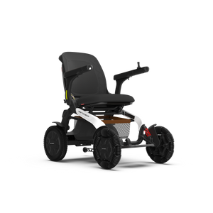 Robooter E60 Pro-Standard Powered Chairs-The model offers customizable comfort with an adjustable armrest width and reclining back options from 8-38°, 12inch wheels and a top speed of 10km/h.-Glide Products