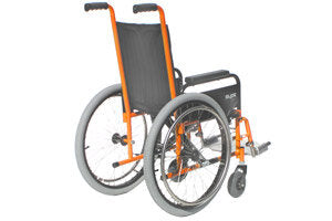 NiftyGlide-Paediatric Manual-The NiftyGlide is a great manual wheelchair for young children. It’s available in a seat width of either 34cm or 37cm. It has a clever folding frame for transport or storage, and the aluminium footplate leg rests can be swung out of the way or detached altogether. -Glide Products