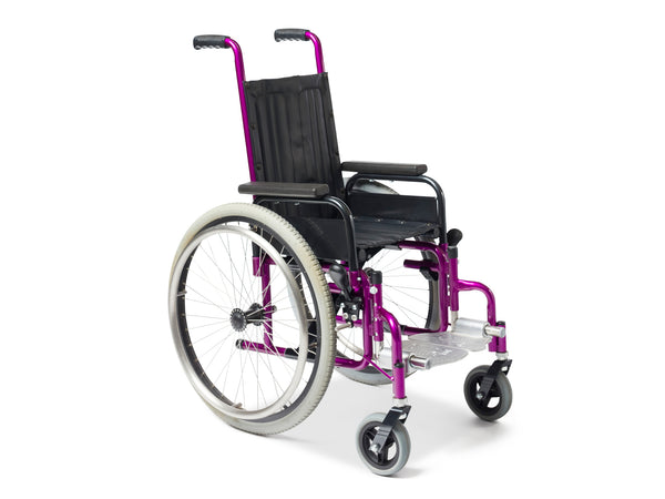 NipperGlide-Paediatric Manual-The NiftyGlide is a great manual wheelchair for young children. It’s available in a seat width of either 34cm or 37cm. It has a clever folding frame for transport or storage, and the aluminium footplate leg rests can be swung out of the way or detached altogether. -Glide Products