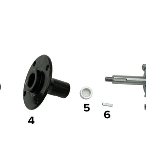 Hub assembly 310090-2 for Lenco Wide wheel 12", 14" and 14" knobby.-/spare-Glide Products