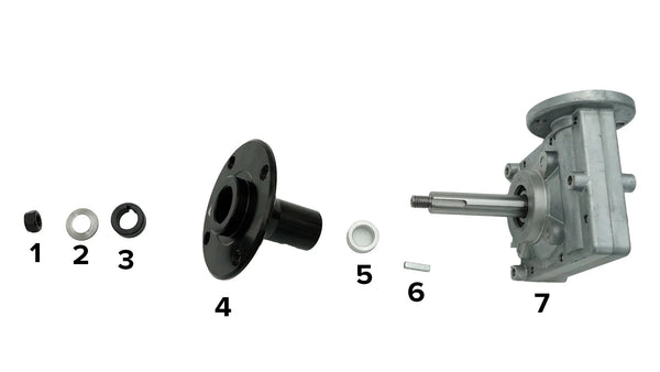 Hub assembly 310090-2 for Lenco Wide wheel 12", 14" and 14" knobby.-/spare-Glide Products