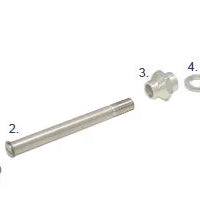 Axle G1 1/2" x 116mm Standard Post July 2005 - 60005-/spare-Glide Products