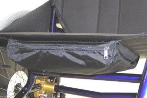 Underseat Carry Bag Upholstery Mounted with Zip Closure - 1156-/spare-Glide Products